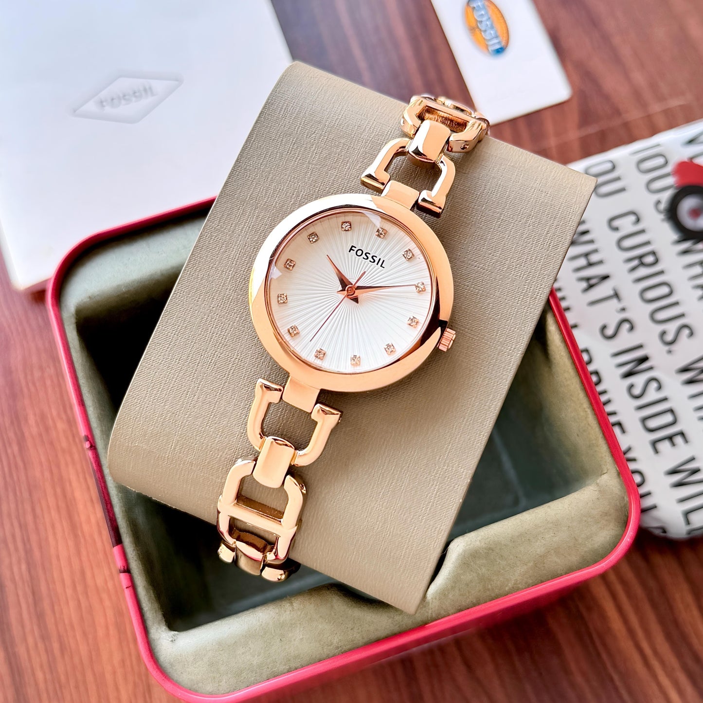 Fossil Olive Collection White Rosegold  ✨♥️