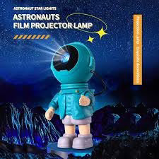 Astronaut Projector Creative Atmosphere Light Magnetic Head Rotating Integrated LED Light Beads with Filin Films