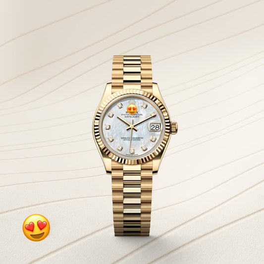 Role* Date just Woman Oyster, 31 mm, yellow gold (Automatic) Zr Quality