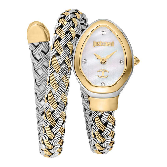 JUST C… Snack Watch TWO TONE GOLD WHITE
