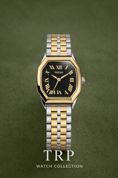 Fossil Harlow Two-Tone Black Stainless Steel Watch
