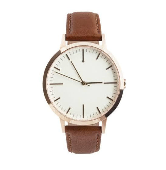 Mens White Dial Watch