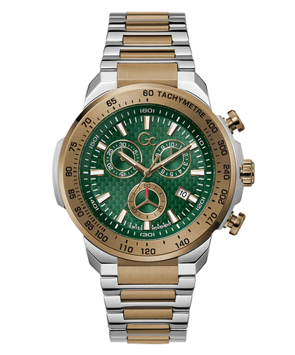 Guess Collection First Class Green Round Dial Analog Men Watch Z35002G9MF