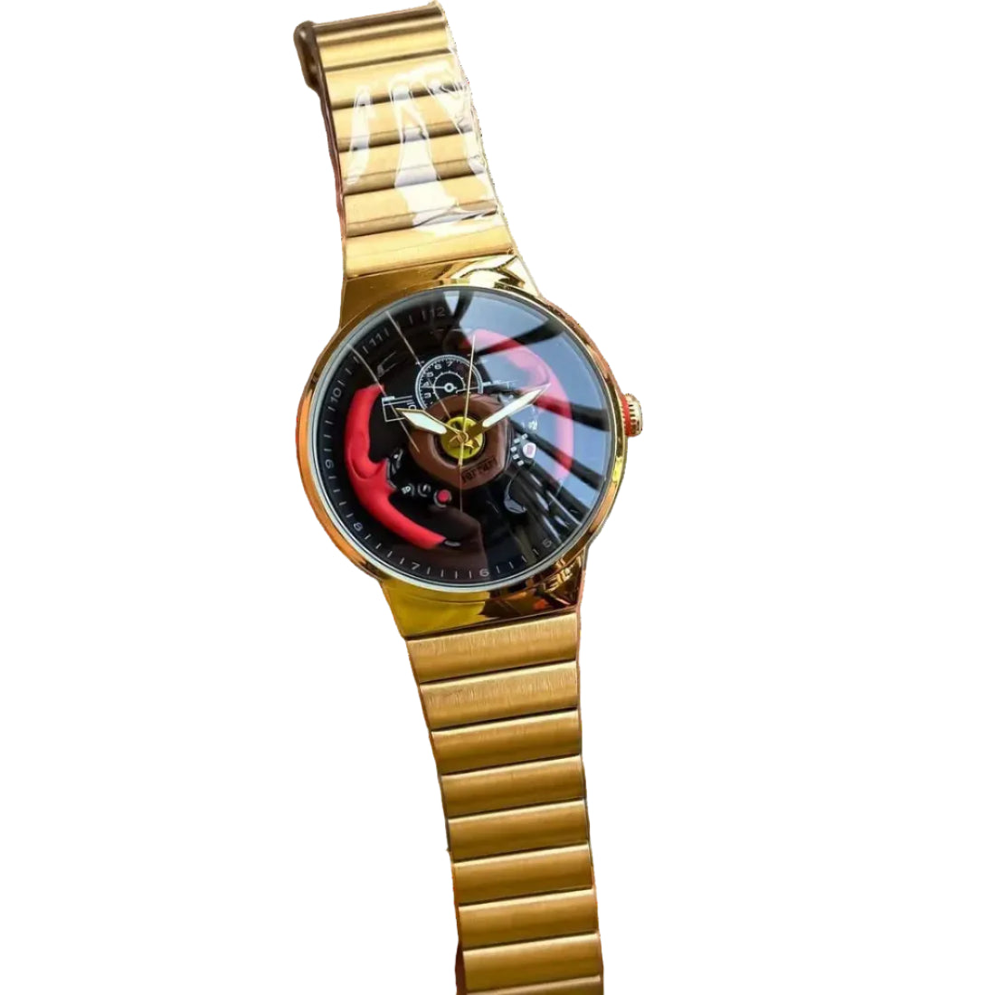 Ferrari Watch – Ferrari Rotating Wheel Watch Gold