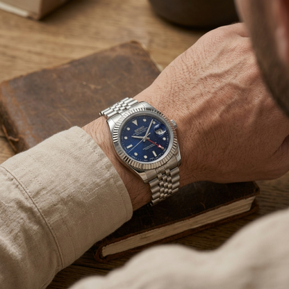 SEIJUST Galaxy Burst Stardust watch worn on wrist